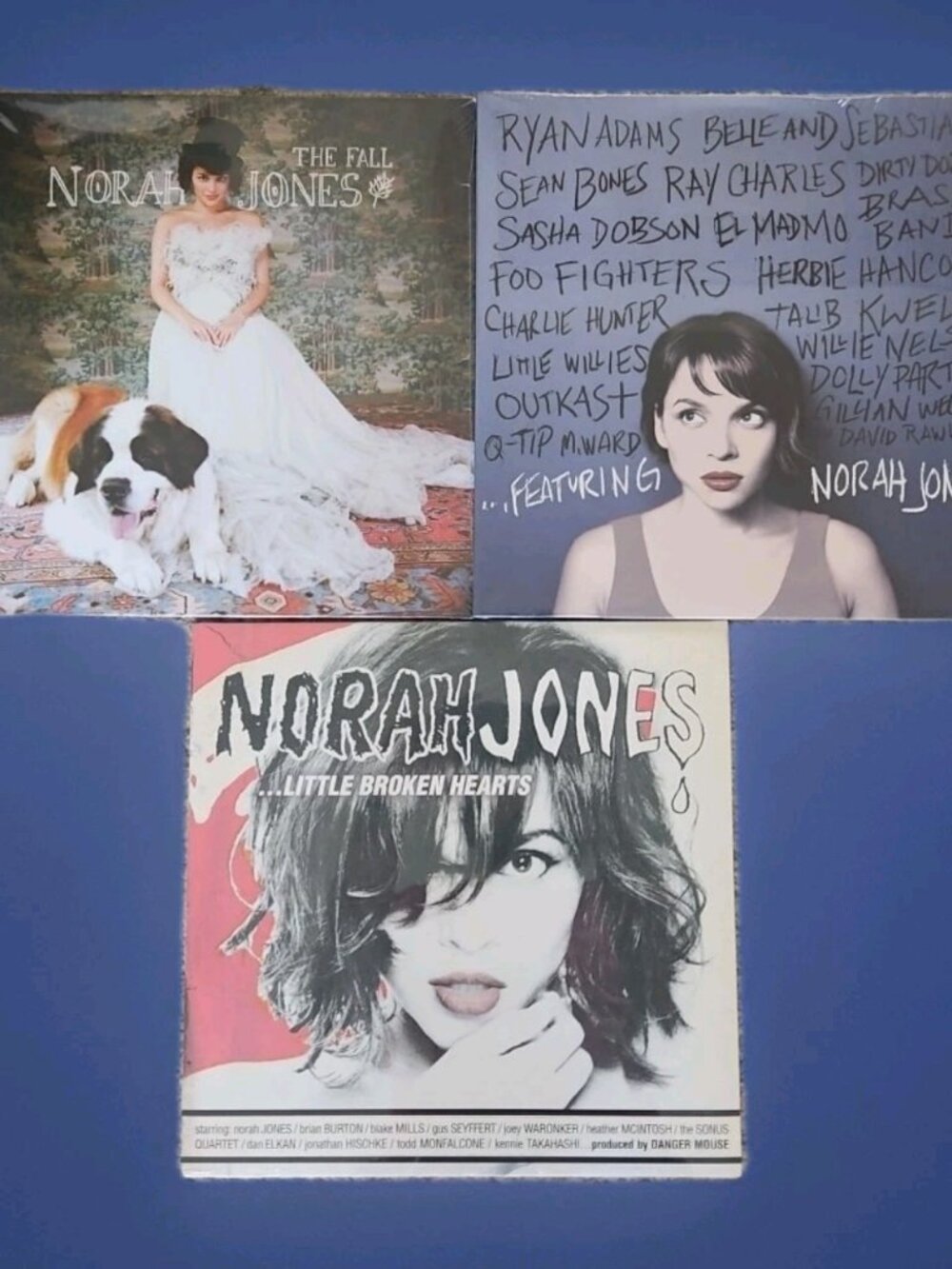 Lot of 3 Norah Jones Records (New): Featuring, Little Broken Hearts, The Fall